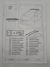 Barras de techo de Acero Dacia Dokker 2012-2023 original de Renault 8201299011