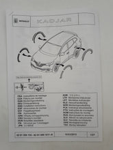 Juego de molduras traseras de pasos de rueda Renault Kadjar  ORIGINAL 8201589161