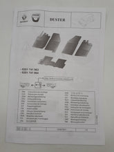 Juego de alfombrillas de goma caucho Dacia Duster II Fase 2 2021-2023 ORIGINAL 8201741963