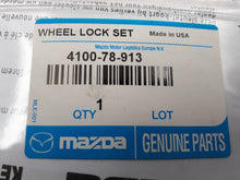 TUERCAS DE SEGURIDAD PARA LLANTAS 17MM MAZDA 410078913 TORNILLOS ANTIROBO ORIGINALES