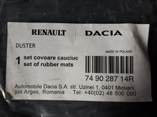 Juego de 4 alfombrillas de Goma Dacia Duster I 2009-2017 ORIGINAL 749028714R