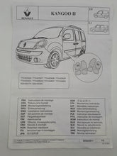 Juego de alfombrillas de goma NOVESTRA Renault Kangoo II Fase II 2013-2020 ORIGINAL 7711423639