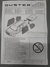 Set of side sunshades Dacia Duster I (2010-2017) ORGINAL 7711576048 blinds