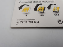 Sticker casing for Renault Captur, Clio, Megane, Laguna, Arkana... Black Diamond original Renault OEM
