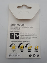 Sticker carcasa para la llave de Renault Captur, Clio, Megane, Laguna,Arkana...  ITALIA original de Renault OEM