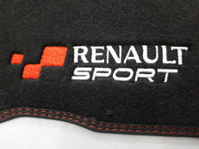 Juego de 4 alfombrillas Renault Megane III (2008-2017) Rs Sport con costuras rojas 8201491497 RHD