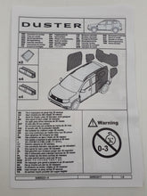 Juego de 5 parasoles cortinillas traseras Dacia Duster II (2018-2024) ORIGINAL 8201700303