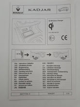 Cargador Inalámbrico para teléfono Renault Kadjar 2015-2019 ORIGINAL 8201711725