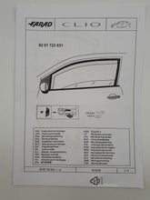 Deflector de Aire derivabrisas delanteros Renault Clio V (2019-2023) ORIGINAL 8201722631