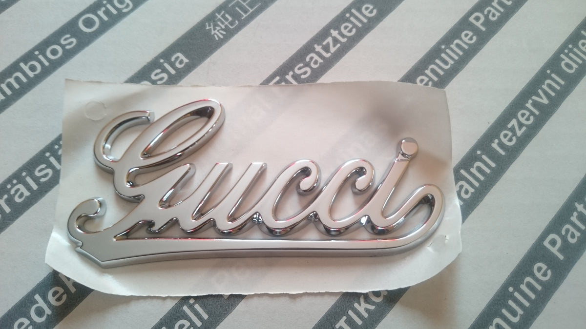 Logo Monogram Insignia Fiat 500 GUCCI Original Lateral Pillar 735538763