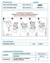 Apoyabrazos Reposabrazos Armster Hyundai I30 III 2017-2020 - MLBMOTOR