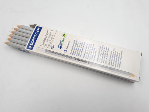Caja de 12 unidades de lapices Staedtler lumocolor no permanente 108 blanco