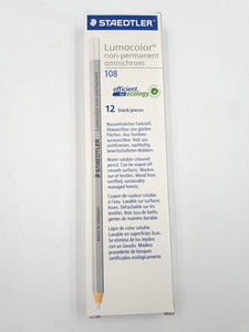Caja de 12 unidades de lapices Staedtler lumocolor no permanente 108 blanco