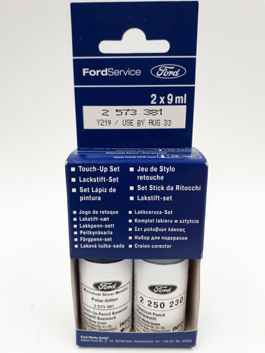 Kit de Pinceles de retoque original Ford color Gris Polar (Polar Silber)