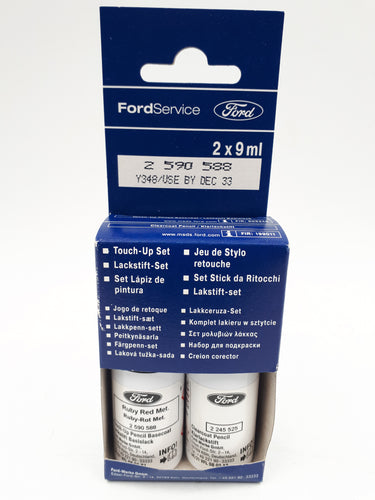 Kit de pinceles de retoque ORIGINAL Rojo Ruby Red Metalizado Ford 2590588