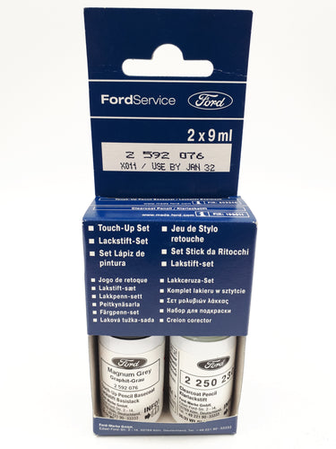 Kit de Pinceles de retoque original Ford color Gris Magnum grey 2592076