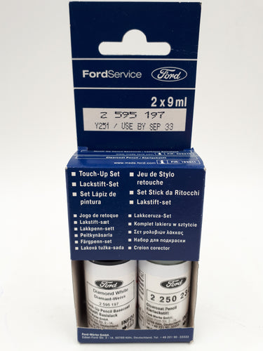 Kit de Pinceles de retoque original Ford color Blanco Diamond Diamante