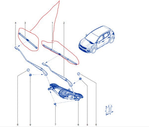 Escobillas delanteras limpiaparabrisas Originales Dacia Sandero 3
