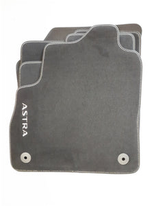 Juego de Alfombras tacto suave terciopelo negro Velour para Opel Astra K, 39056505 Originales Opel 1723185