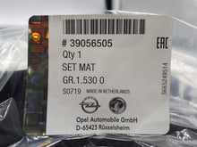 Juego de Alfombras tacto suave terciopelo negro Velour para Opel Astra K, 39056505 Originales Opel 1723185