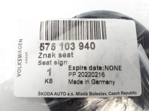 Seat Cupra Schwarz ORIGINAL selbstklebende Felgenabdeckung 575103940 OEM