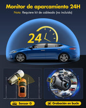 Dashcam Cámara Coche 4K+1080P GKU D600 5GHz WiFi + tarjeta SD 64 GB