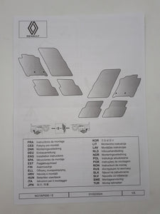 Set de 4 Alfombrillas de Goma a medida Renault Symbioz Originales