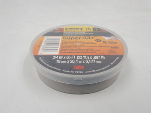 Cinta aislante eléctrica de vinilo 3M Scotch Super 33+ 19 mm x 20 m, 1 Rollo, Negro 7701417367