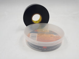 Cinta aislante eléctrica de vinilo 3M Scotch Super 33+ 19 mm x 20 m, 1 Rollo, Negro 7701417367