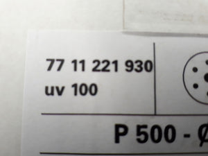 Caja con 100 uds de discos de lija IXELL P500 de 150 mm de diametro 7711221930