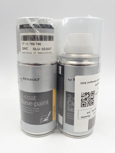 Spray de retoque Renault y Dacia original OEM 7711788740 Código de color QNC Blanco Glaciar