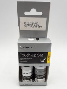 Kit de Pinceles de retoque Renault y Dacia código QXD Blanco Perla Original 7711940865