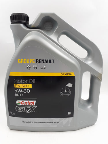 Garrafa de Aceite 5 litros Castrol Renault 7711943681 RN17 5W30 5L ORIGINAL