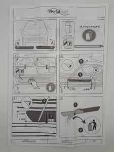 Pareja de umbrales de puerta embellecedores Dacia Sandero Stepway 2012-2023 ORIGINAL 7711945454