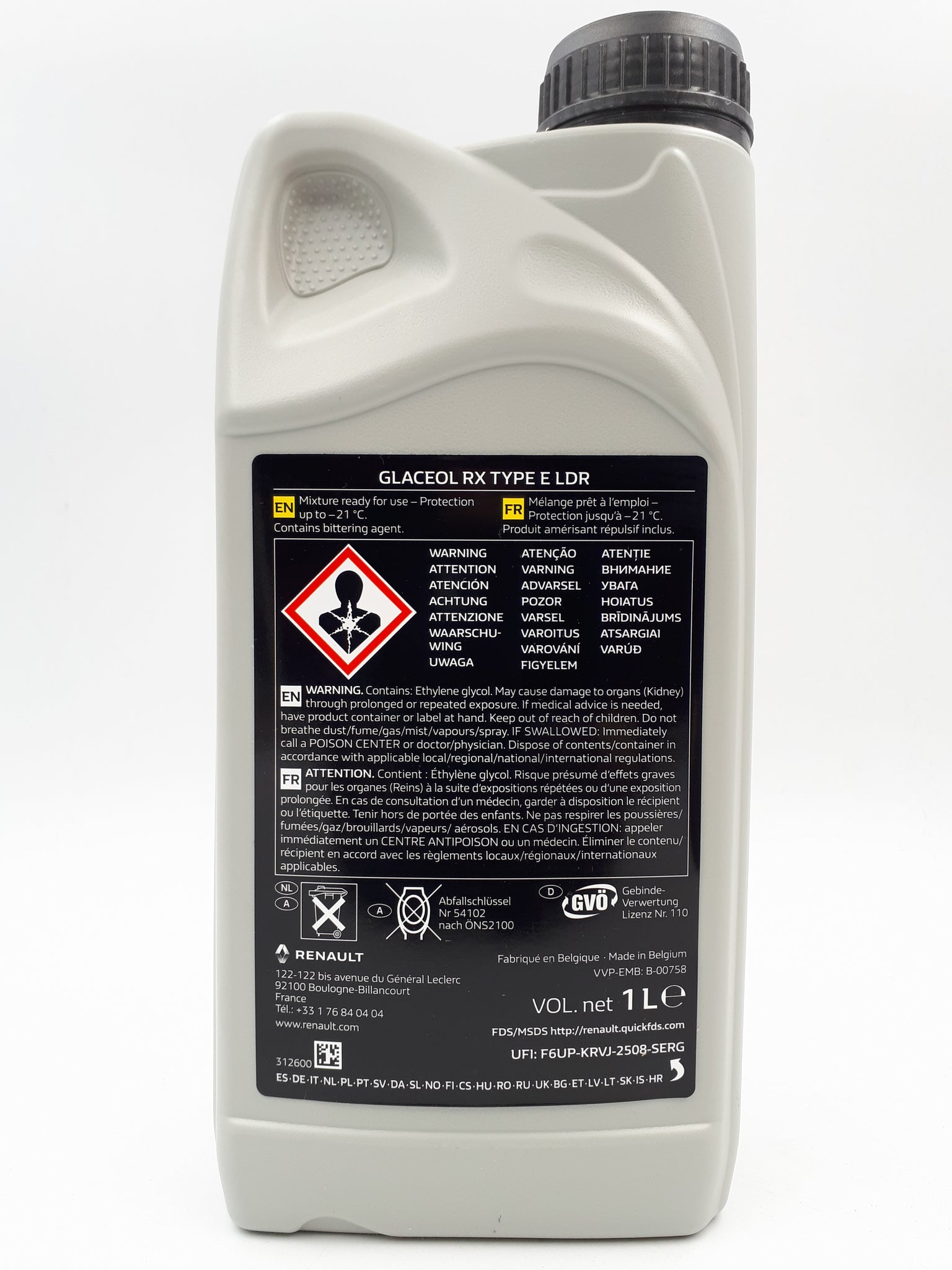 ANTIFREEZE COOLANT DACIA RENAULT GLACEOL RX TYPE D ORIGINAL 5 LITER 77 MLBMOTOR ANTIFREEZE COOLANT DACIA RENAULT GLACEOL RX TYPE D ORIGINAL 5 LITER 77 MLBMOTOR