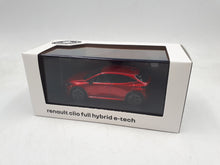 Miniatura del Renault Clio VI Full Hybrid E-Tech 2025 1/43 rojo Metal Zamack