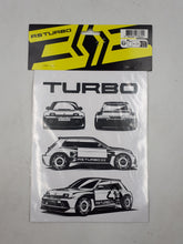 Set de 25 pegatinas de Renault 5 Turbo 3E  originales - MLBMOTOR