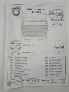 Protección flexible de carga de maletero Dacia Lodgy y Dokker Original 8201297834