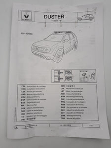 Barras de techo de Acero Dacia Duster 2010-2017 original de Renault 8201407085