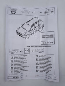 Pareja de embellecedores de puerta Dacia Duster I, Sandero II, Dokker, Lodgy y Logan 8201468752