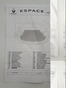 Bandeja de maletero protección Renault Espace V 2015-2023 ORIGINAL 8201470991