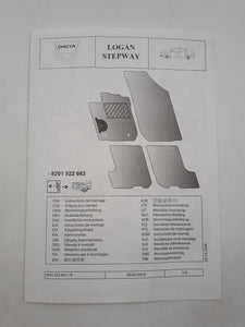 Juego de Alfombrillas originales para Dacia Logan MCV II 2012-2019 Edición Limitada