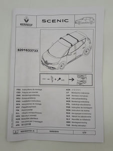 Juego de 2 barras de techo transversales Quickfix Renault Scenic IV (2016-2024) ORIGINAL 8201633733