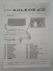 Bandeja de Maletero protectora para Renault Koleos II (2016-2025) Original 8201665647