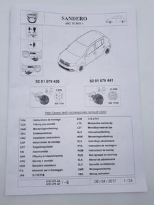 Cableado de conexión de enganche de remolque 13 para Dacia Sandero 2 Fase 2 y Stepway  8201679441