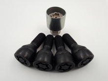 Juego de 4 tornillos antirrobo negros M14 para  llantas Renault Espace, Austral y Rafale 8201724189 - MLBMOTOR