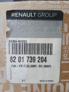 Embellecedor derecho toma de aire Renault Arkana color rojo deseo ORIGINAL 8201739204