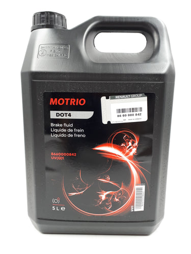 Garrafa de 5 litros de liquido de Frenos Renault y Dacia DOT 4 MOTRIO