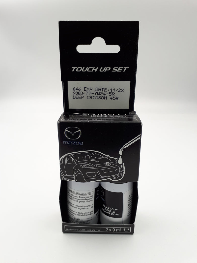 Kit de pinceles de retoque Mazda color rojo carmesí metálico 45R ORIGINAL