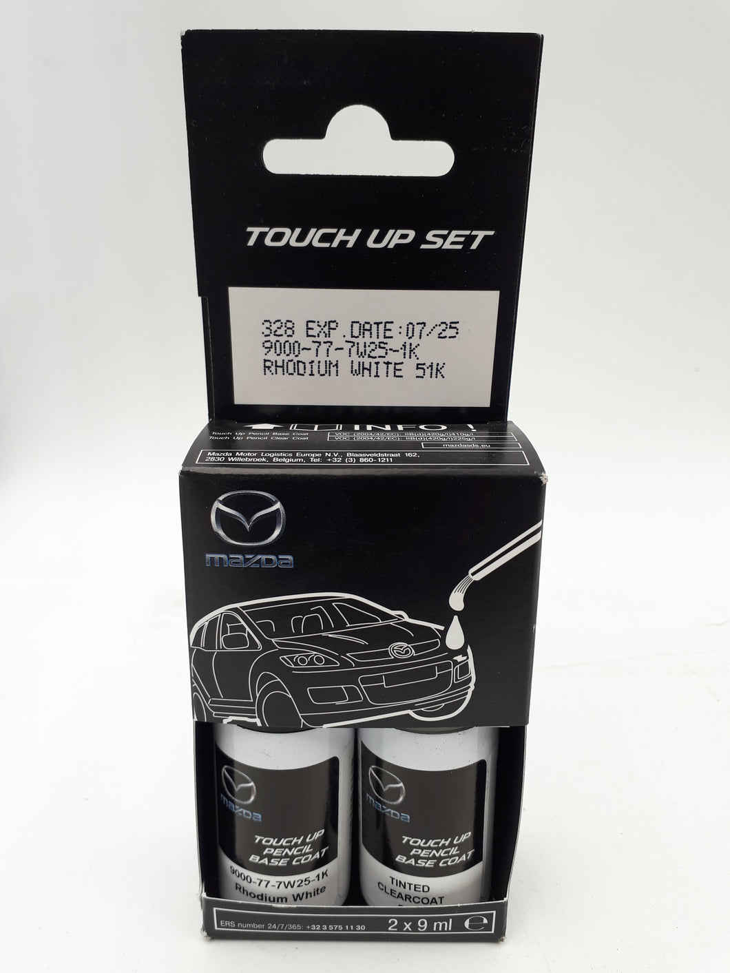 Kit de pinceles de retoque Mazda color Rhodium White 51K ORIGINAL